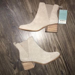 TOMS suede booties NWT